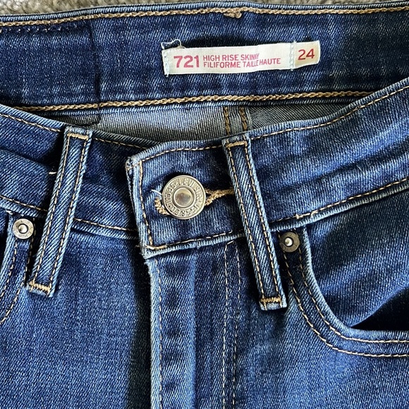 Size 24 Levi’s High Rise Skinny Denim Jeans. - Picture 5 of 5